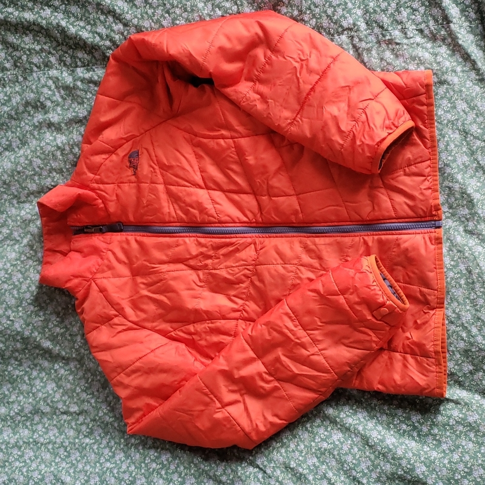 Northface red/orange puff, small